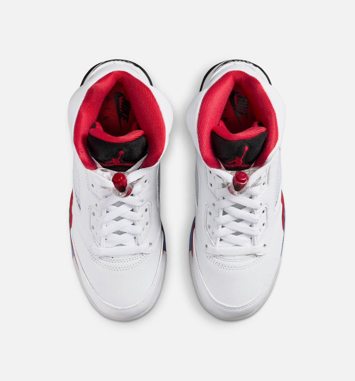 Air Jordan 5 Retro Fire Red – Grade School Lifestyle Shoe in White/Fire Red/Black