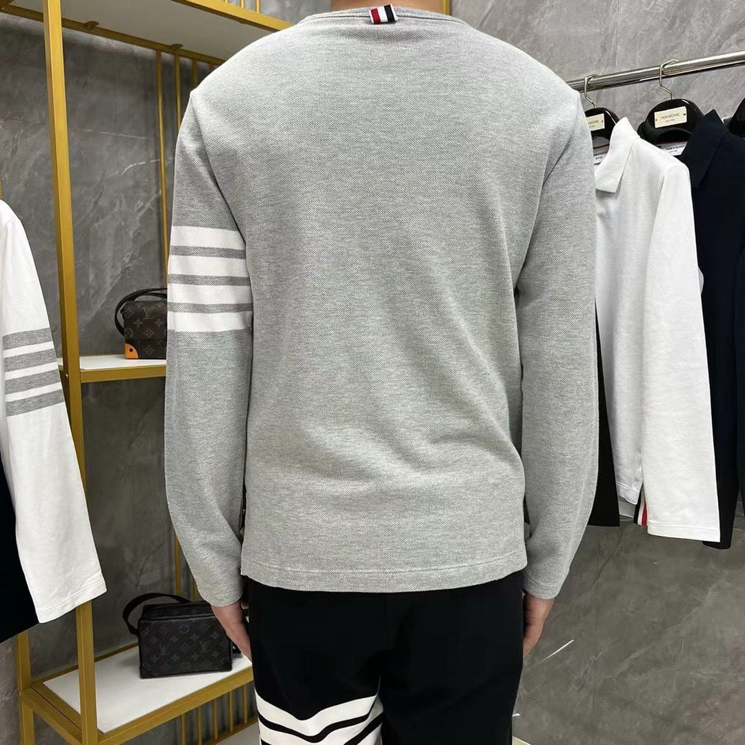 Classic Four-Bar Wool T-Shirt | Thom Browne