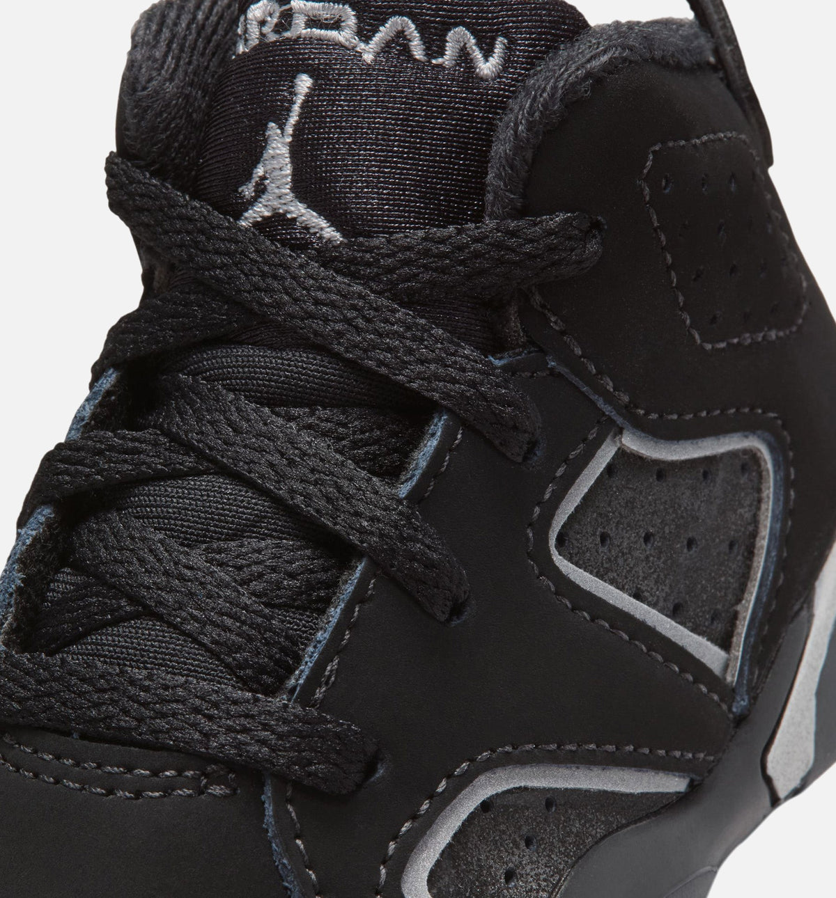 Air Jordan 6 Cap & Gown Infant Sneakers - Black/Reflective Silver/Black