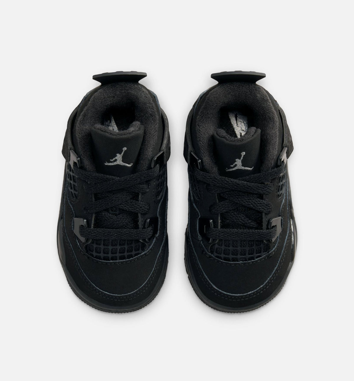 Air Jordan 4 Retro Black Cat Infant Sneakers - Black/Light Graphite
