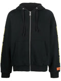 Heron Preston zip-up logo-print hoodie