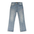 BLUE FIREWORKS WASH DENIM STRAIGHT-FIT JEANS