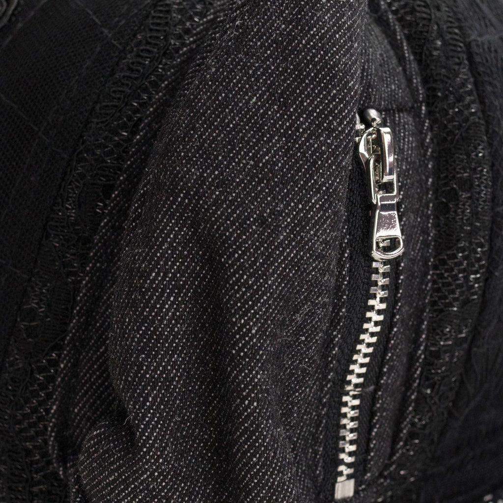 BLACK DISTRESSED BASEBALL CAP