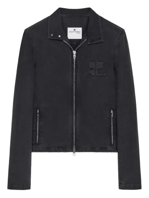 Courrèges City Shadow zip-fastening logo jacket