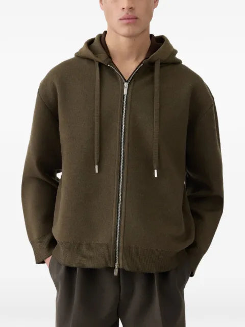 Jacquemus hooded pique zip cardigan