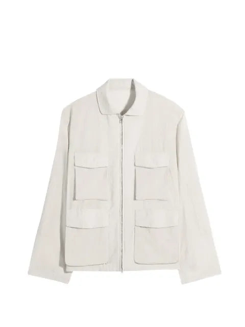 LEMAIRE jacket with 3D pockets in washed technical cotton
