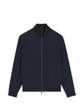 BOSS slim-fit jacket in micro-patterned stretch fabric