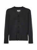 MM6 Maison Margiela logo-embroidered V-neck cardigan