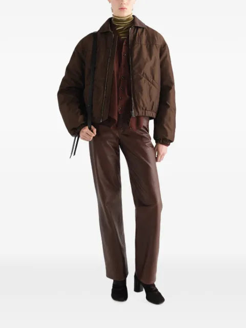 LEMAIRE quilted blouson in water-repellent canvas