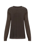 Rick Owens ribbed-knit trim sweater