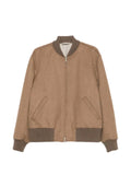 Lardini ribbed-trim zip-fastening jacket