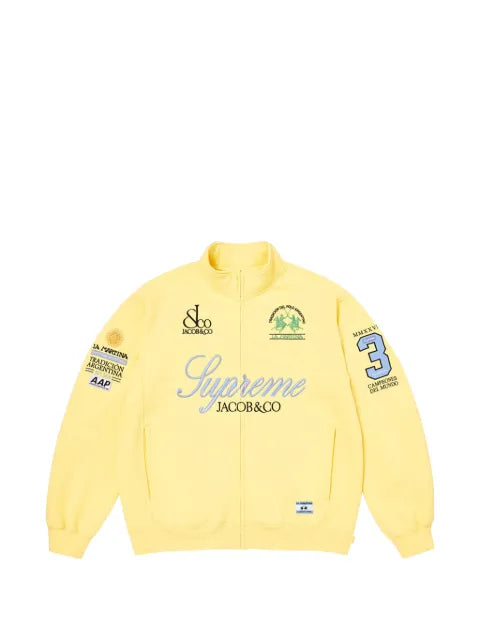 Supreme x La Martina logo-embroidered zip-up sweatshirt