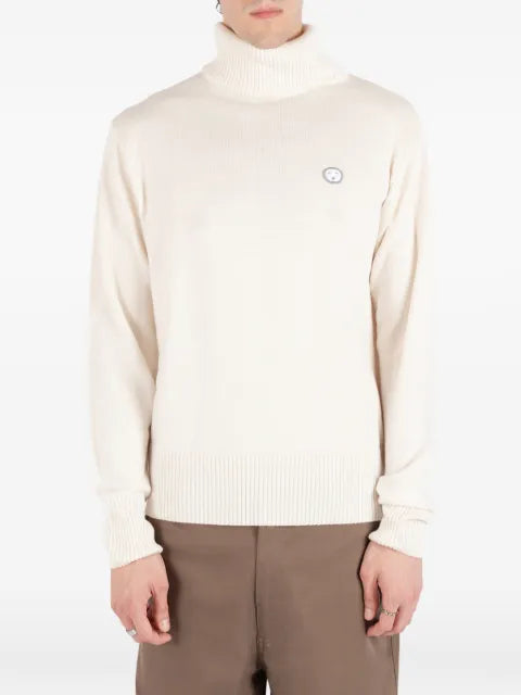 Société Anonyme Charles roll-neck logo-patch sweater