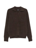 AROVESCIO waffle-knit chest-pocket sweater