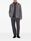 Herno teddy-effect melange jacket