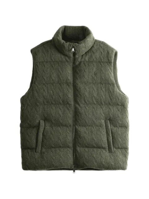 Polo Ralph Lauren cable-knit padded gilet