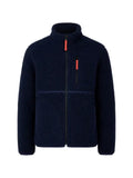 Paul Smith navy zip sherpa-fleece jacket