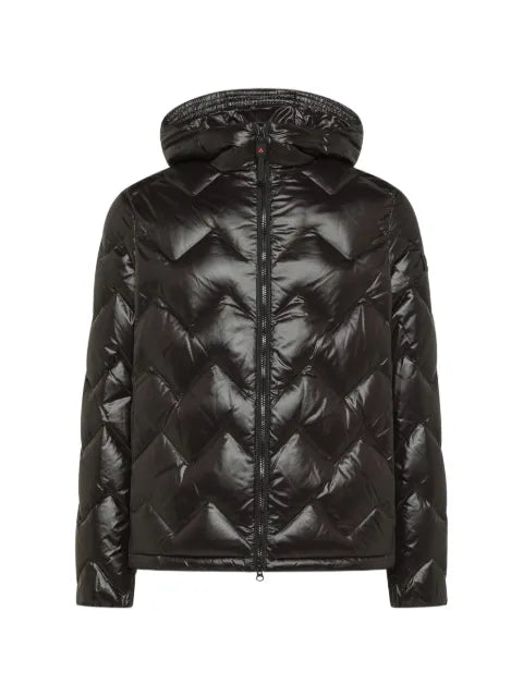 Peuterey chevron-quilted hooded coat