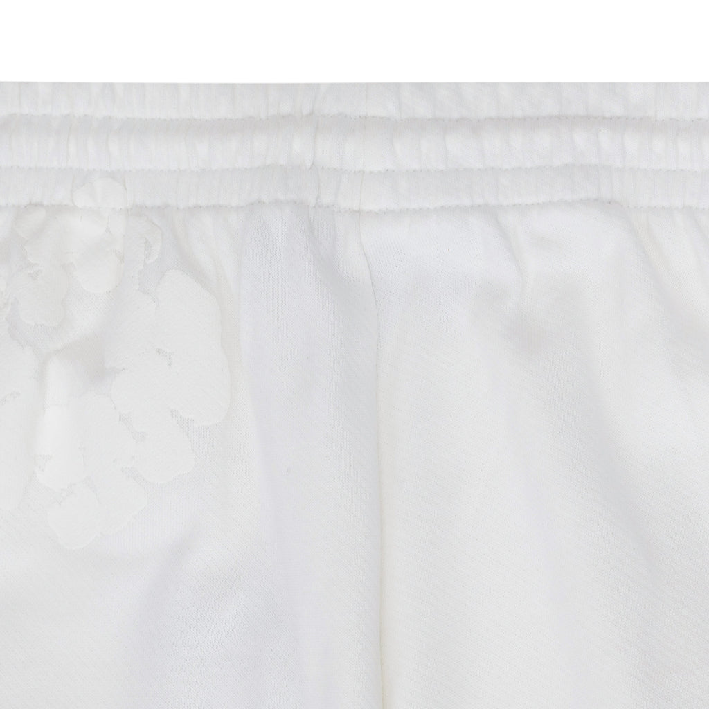 White Mono Wreath Sweatpants