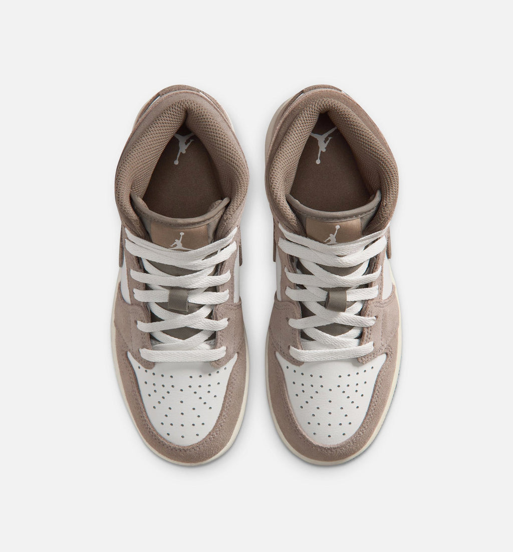 Air Jordan 1 Mid “Enigma Stone” Grade School Lifestyle Shoes