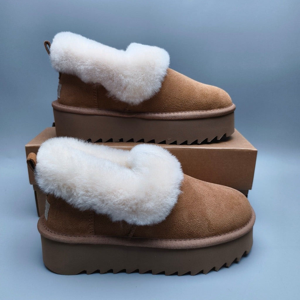 Chestnut Platform Casual Shoes — New Arrival | In Stock