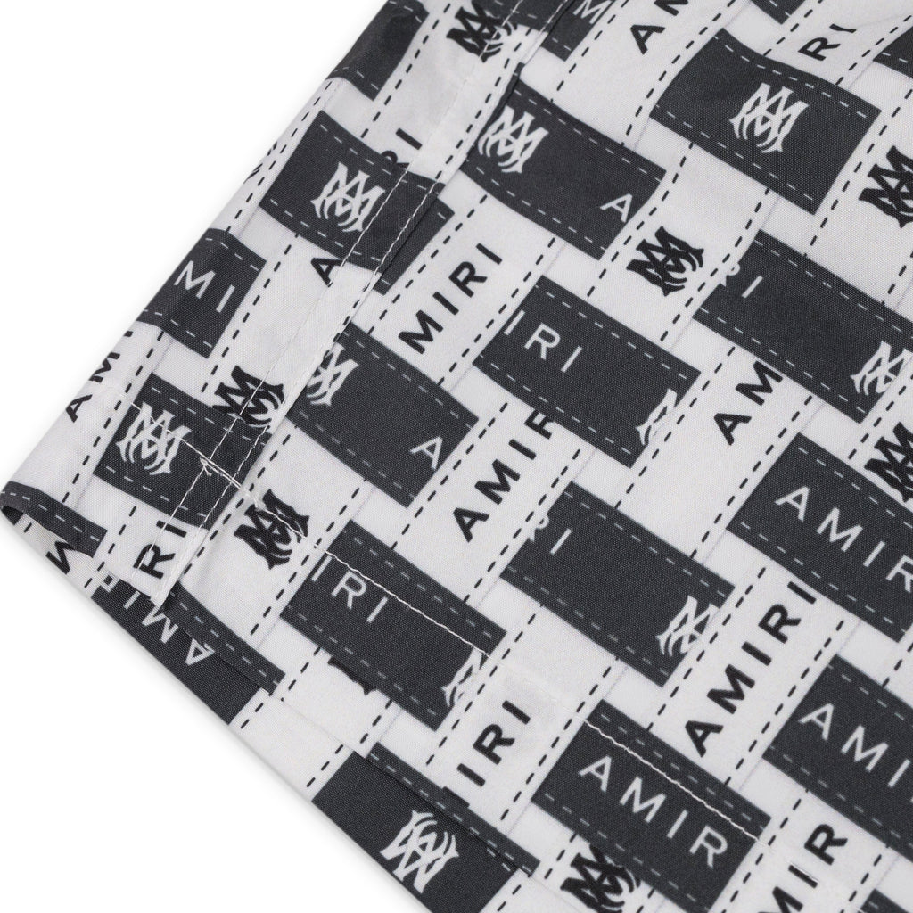 Black/White Amiri Interweave Swimtrunk