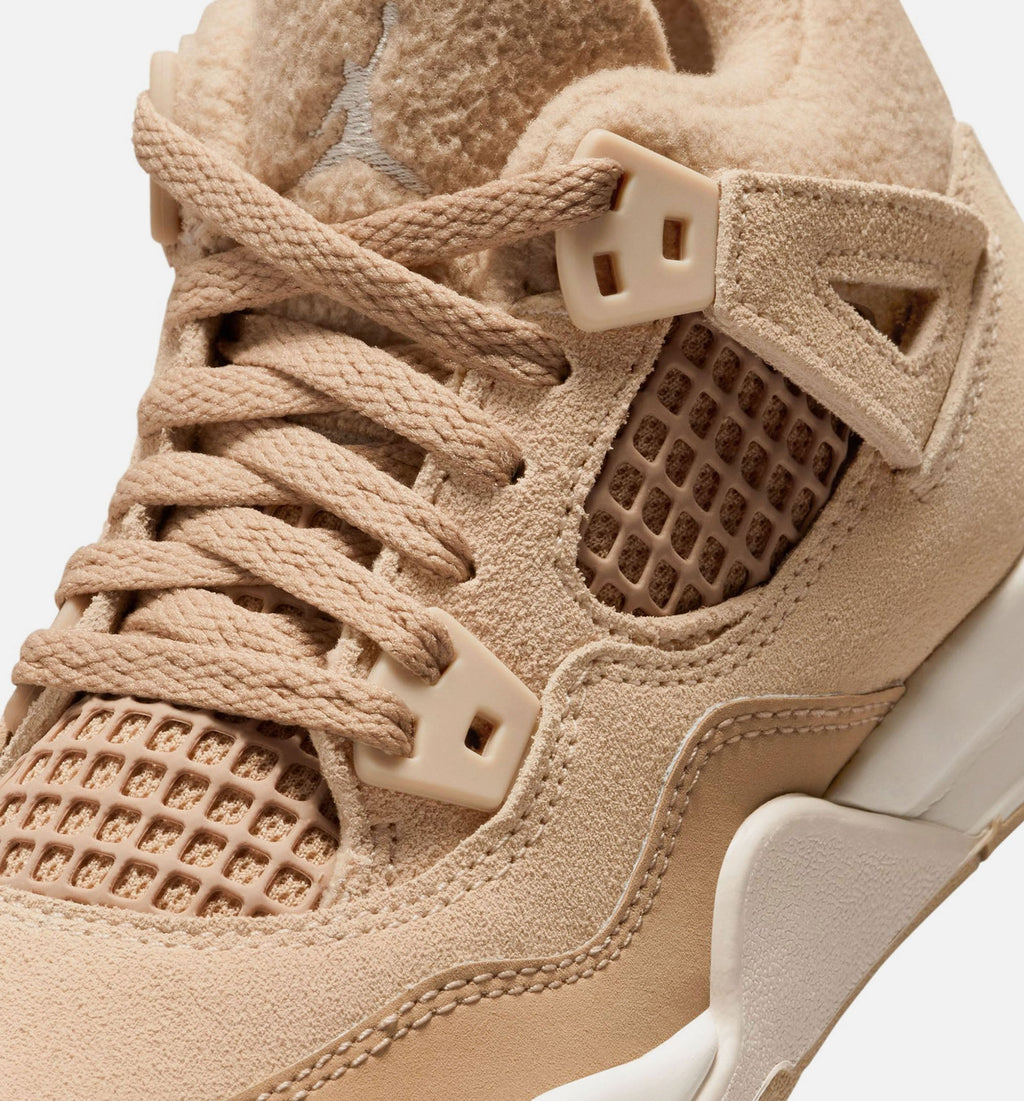 Air Jordan 4 Retro Cozy Girl Preschool Girls' Sneakers - Hemp/Light Orewood Brown