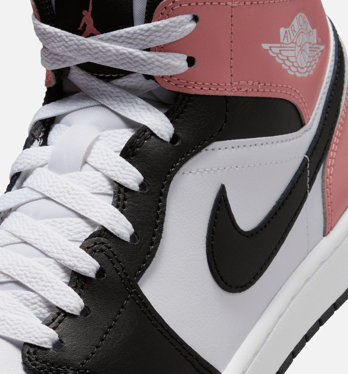 Air Jordan 1 Mid Men's Lifestyle Shoes - White / Rust Pink / Black