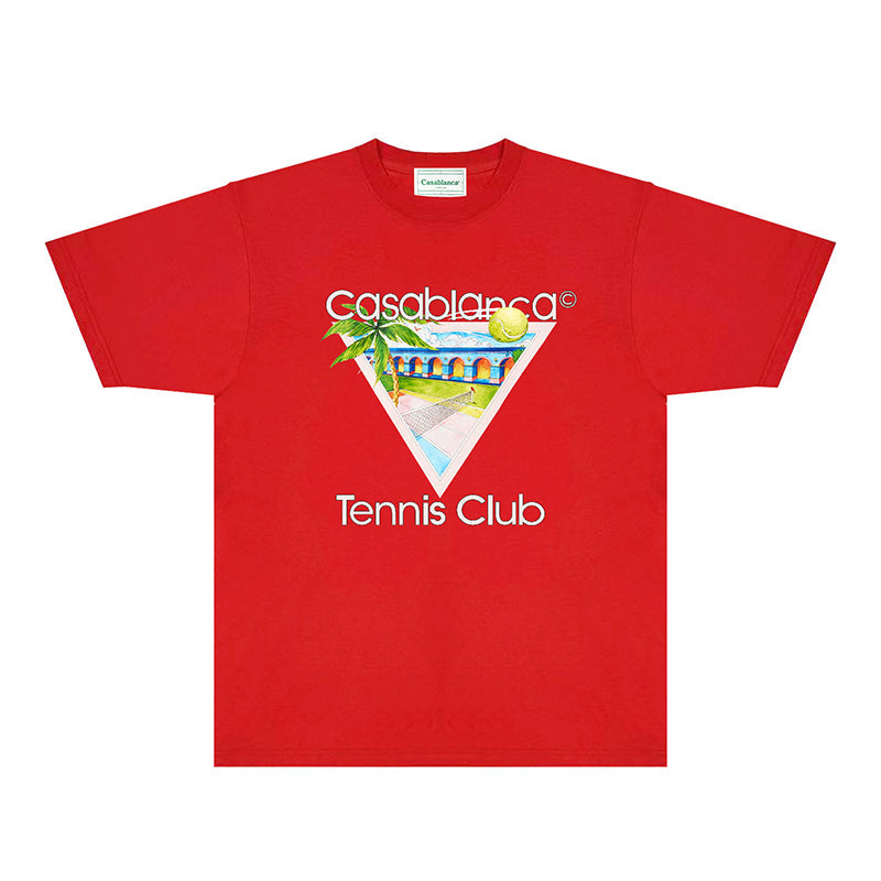 Casablanca T Shirts Fashion Print Street