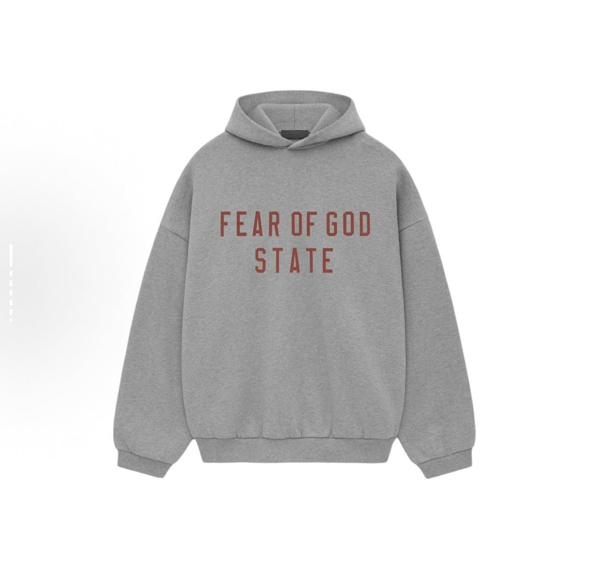Fear of God Essentials Letter Graphic Fleece-Lined Pullover Hoodie