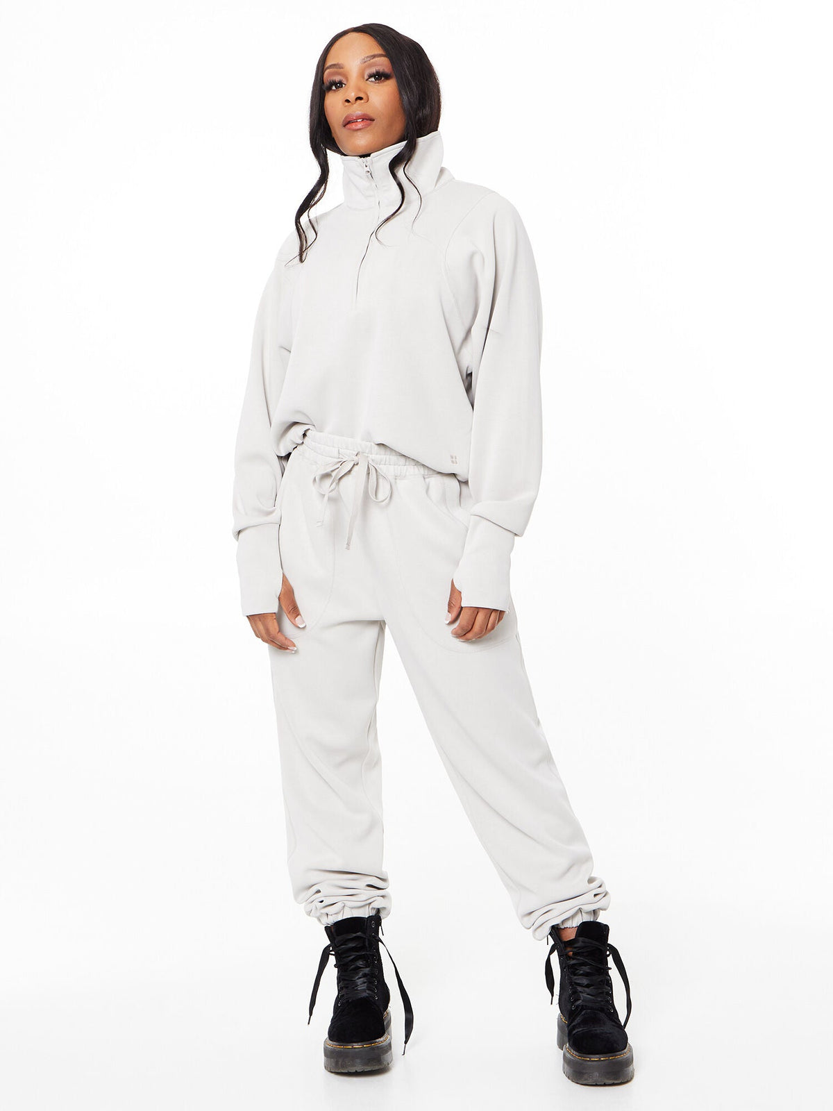 SAND WASH HALF ZIP SWEATSHIRT