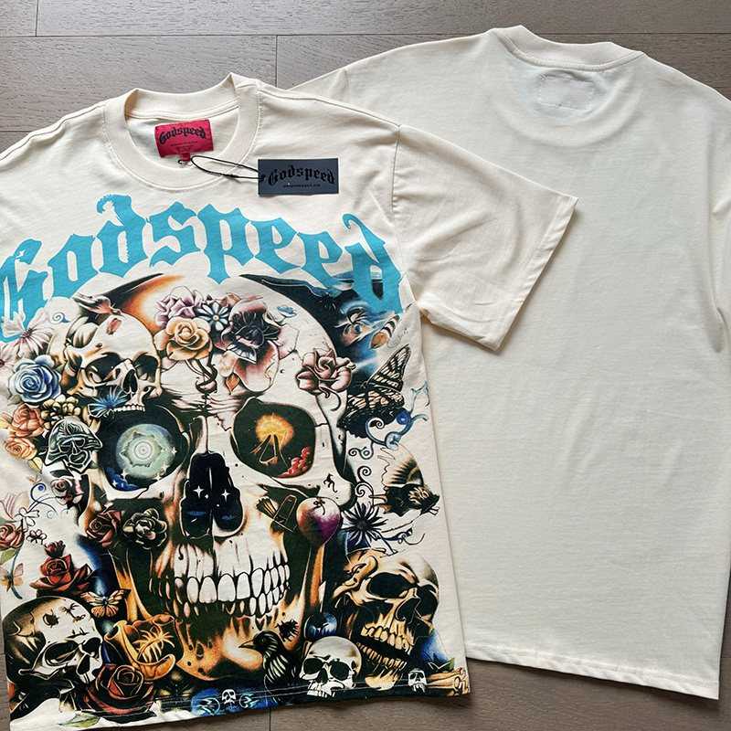 Godspeed Skull & Roses Graphic T-Shirt