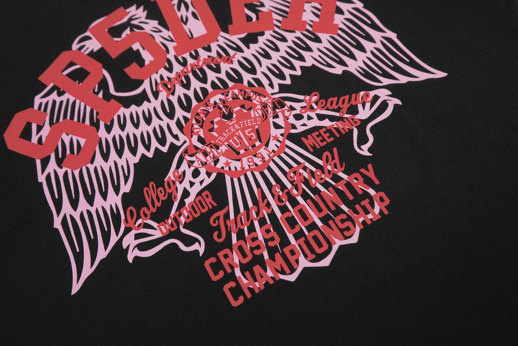 Sp5der Red/Pink Front Graphic T-Shirt