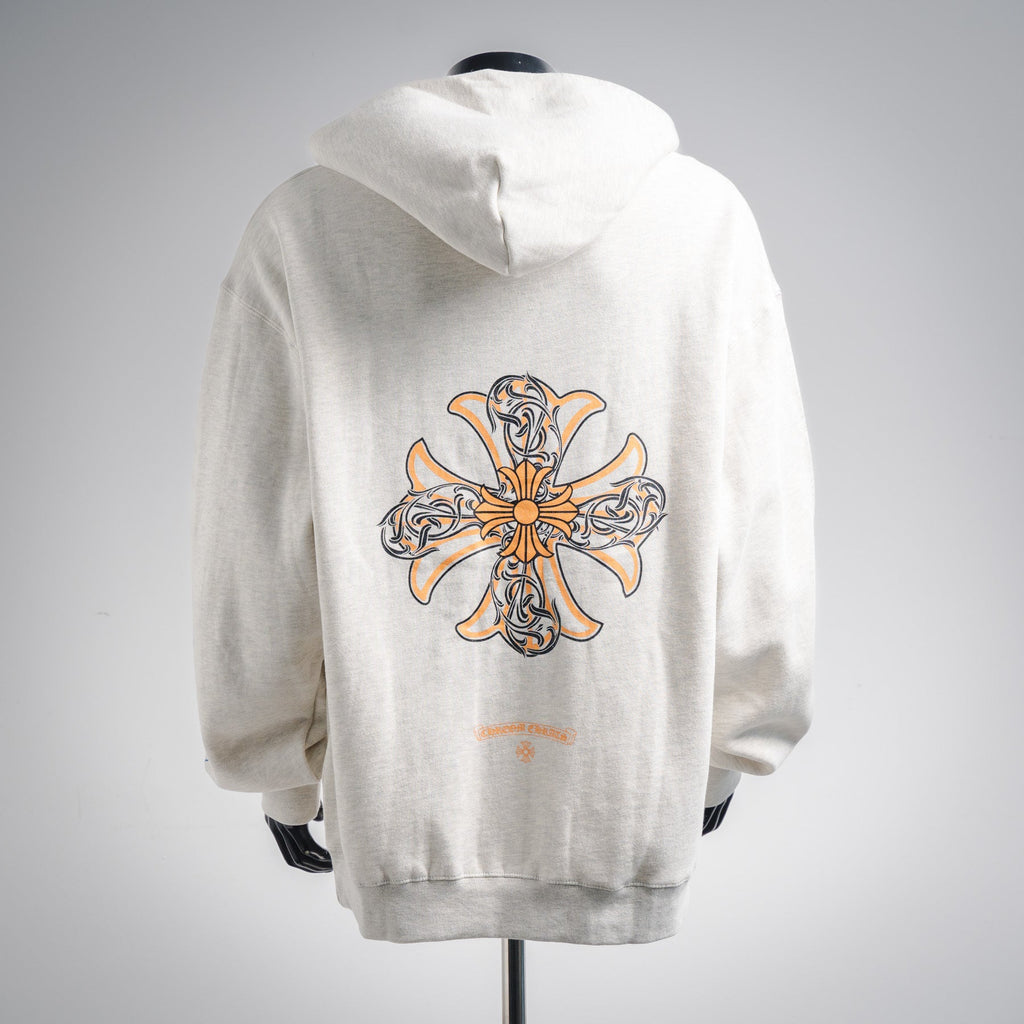 Chrome Hearts 25FW Spiral Cross Hoodie White