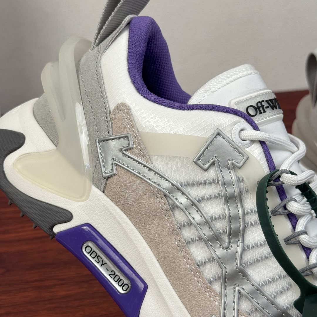 Off-White ODSY-1000 White Purple Sneakers
