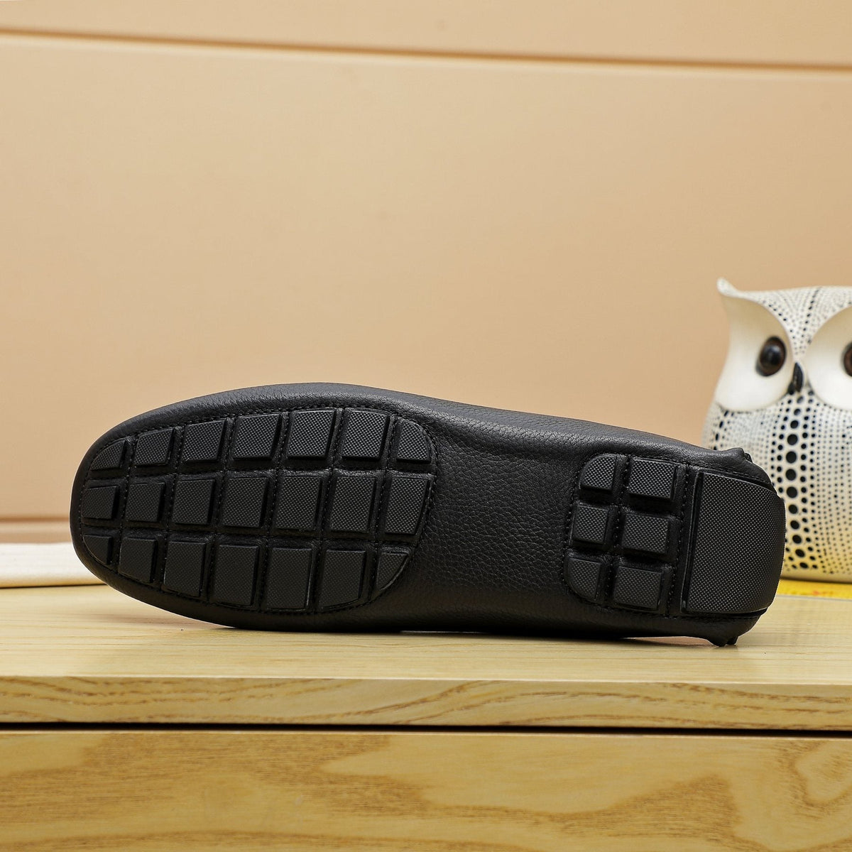 Louis Vuitton Black Logo Driving Loafers