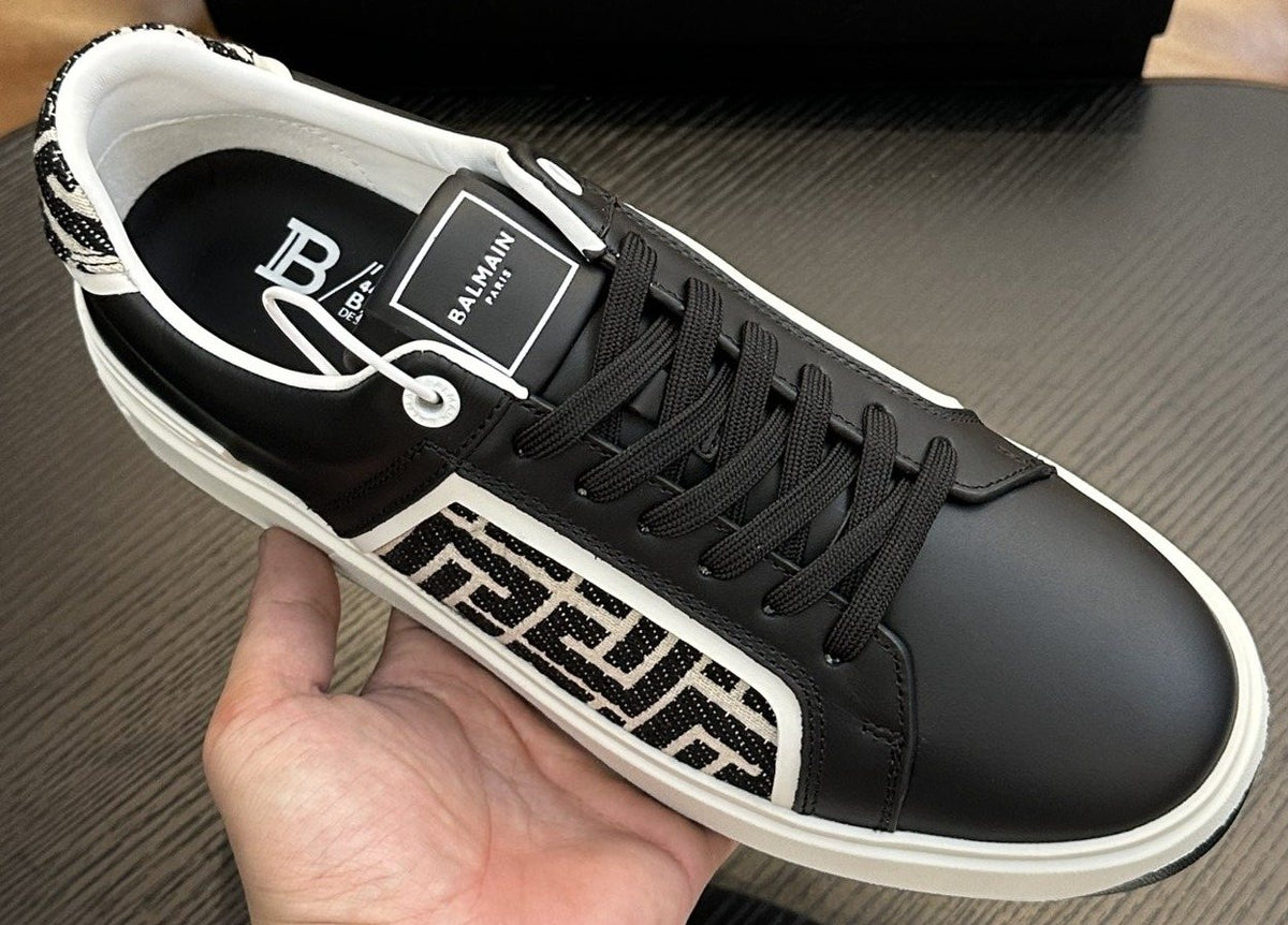 Balmain B-Skate Black and White Sneakers