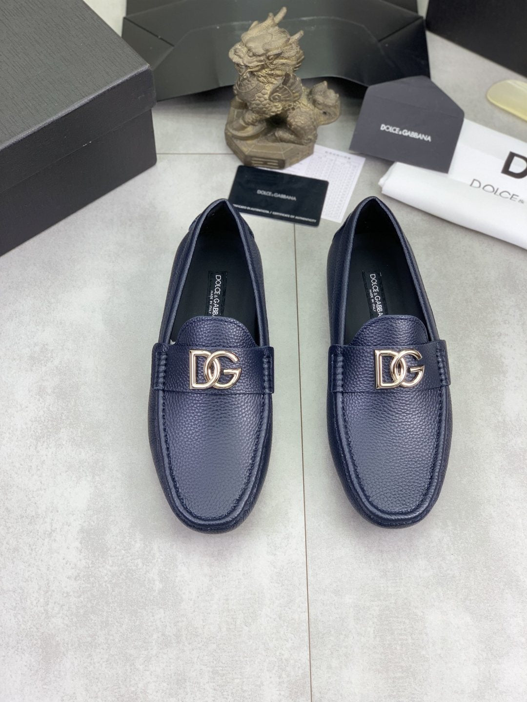 Dolce & Gabbana Apron-Toe Driving Loafers