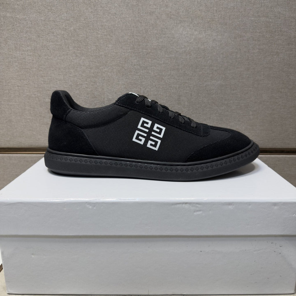Givenchy Men's Geometric Emblem Low-Top Sneakers