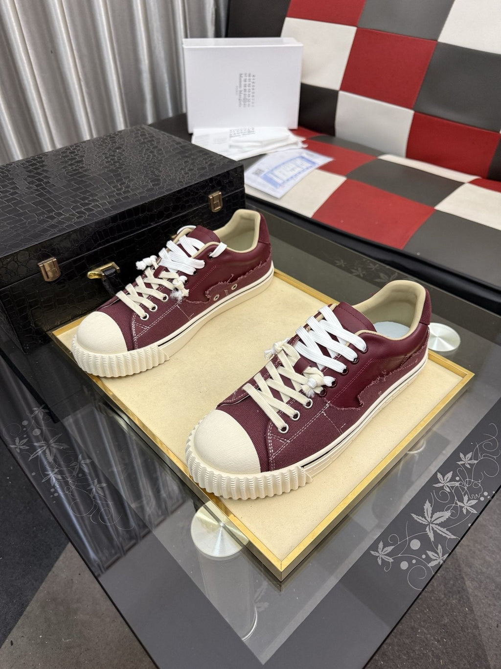 Maison Margiela Paneled Low-Top Sneakers