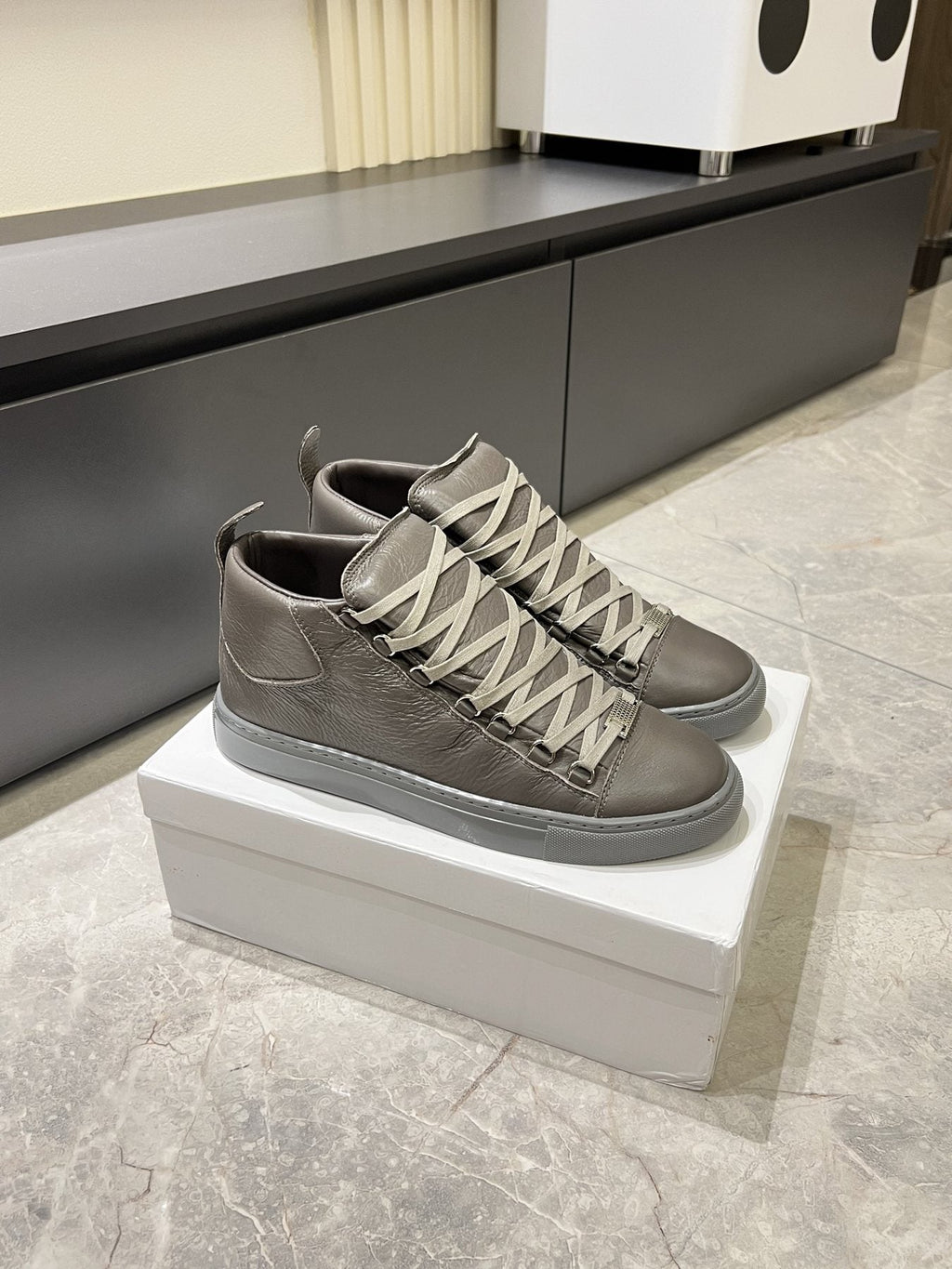 Balenciaga Lace-Up High-Top Sneakers